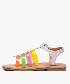 sandales filles a brides plastique multicolores multicolore sandales et nu-pieds8398901_3