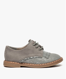 derbies fille pailletes avec patte mexicaine vernie gris8399801_1