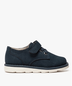 derbies garcon avec fermeture scratch bleu8404601_1