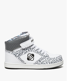 GEMO Baskets montantes garçon bicolores - Freegun Blanc