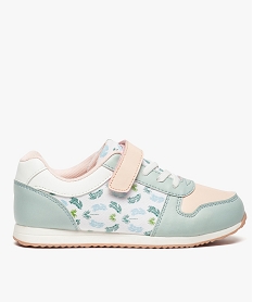 GEMO Baskets fille multicolores avec motifs feuillage Multicolore