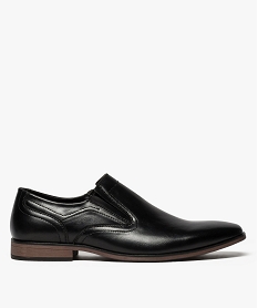 derbies homme sans lacets avec bout carre noir8416201_1