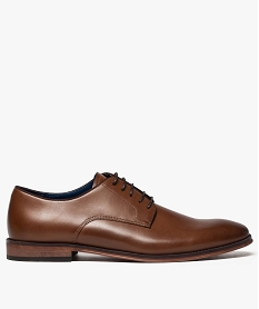 derbies homme interieur orange chaussures de ville8416401_1