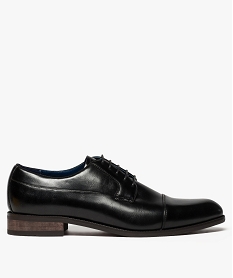 derbies homme bout amande et pointe surpiquee noir chaussures de ville8416501_1