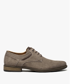 derbies pour homme avec empiecements surpiques brun chaussures de ville8417201_1