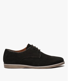 derbies homme avec semelle en caoutchouc noir chaussures de ville8417901_1