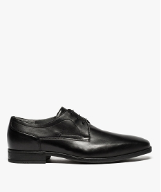 derbies homme ultra-souples dessus cuir uni noir8418901_1