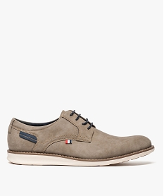 derbies homme aspect nubuck avec semelle en caoutchouc gris chaussures de ville8420201_1