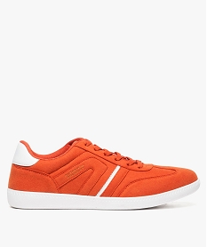 GEMO Tennis homme en suédine avec détails contrastants Orange