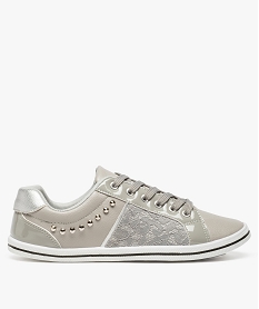 tennis femme multimatieres avec clous metalliques gris baskets et tennis8438201_1