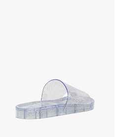 claquettes de piscine femme en plastique paillete gris sandales plates et nu-pieds8441701_4