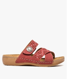 ESPADRILLE MARINE JEANS MULE ROUGE FONCE