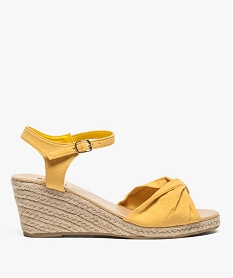 GEMO Sandales femme à talon compensé en corde 4908