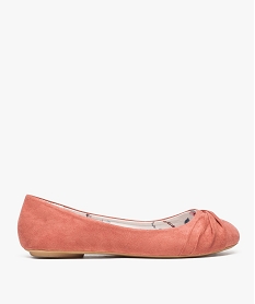 GEMO Ballerines femme à bout drapé Rose