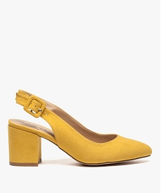 LING.HAUT ROUGE CHAUSSURE TALON JAUNE