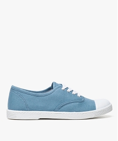 GEMO Tennis femme en toile colorée à bout renforcé bleu standard