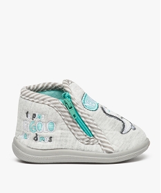 GEMO Chaussons bébé garçon avec motif dinosaure Gris