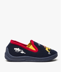 GEMO Chaussons garçon avec motif taxi dinosaure Bleu