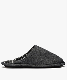 GEMO Chaussons homme forme mules en jersey à motifs - Isotoner Noir