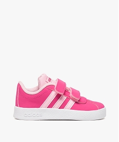 GEMO Basket bébé à scratchs bicolores doublée mesh - Adidas Rose