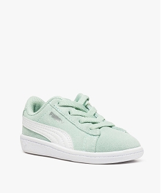 tennis bebe avec lacets elastiques - puma vert baskets8498901_2