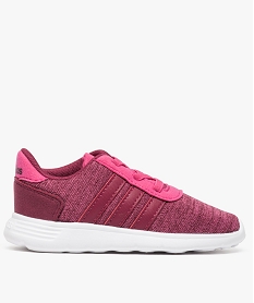 GEMO Basket fille multi-matière et lacets élastiques - Adidas Rose