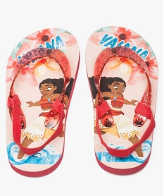 GEMO Tongs fille avec brides pailletées et élastique - Vaïana orange standard