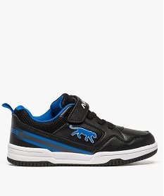 baskets garcon effet perfore a lacets elastiques - airness noir8500901_1