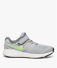 GEMO Baskets garçon à lacets élastiques et scratchs Nike Star Runner gris standard