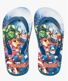 GEMO Tongs garçon avec semelle imprimée Marvel Avengers Bleu