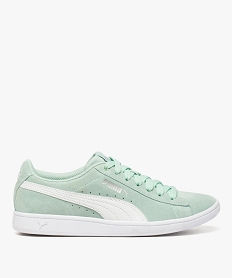 GEMO Tennis fille en velours avec fermeture lacets - Puma Vert