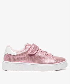 TOILE BEIGE CHAUSSURE SPORT ROSE