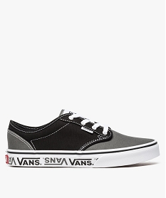 baskets garcon toile bicolore a lacets - vans atwood noir8503901_1