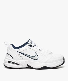 GEMO Baskets basses homme à lacets – Nike Air Monarch blanc standard