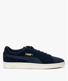 GEMO Tennis homme dessus cuir velours - Puma Bleu