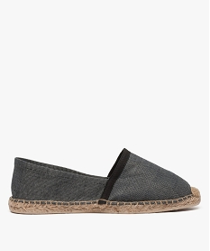 GEMO Espadrilles homme en toile à motif tissé Gris