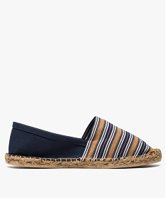 espadrilles homme avec bout a rayures multicolores bleu tongs et espadrilles8506001_1