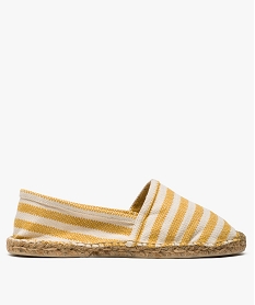 GEMO Espadrilles homme à rayures Jaune