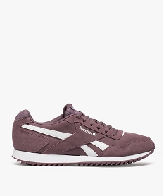 GEMO Baskets femme dessus cuir à lacets - Reebok Royal Glide Ripple Brun