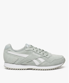 GEMO Baskets femme dessus cuir à lacets - Reebok Royal Glide Vert