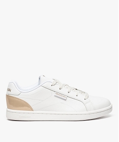 GEMO Baskets femme à lacets et détails métallisés - Reebok Royal Comp Blanc