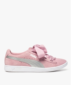 GEMO Tennis femme bicolore avec lacets rubans satinés - Puma Rose