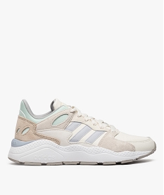 GEMO Baskets basses femme multi-matières à lacets – Adidas Chaos Blanc