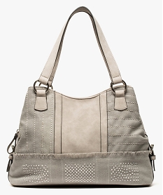 sac femme avec franges et strass sur lavant gris8518501_1