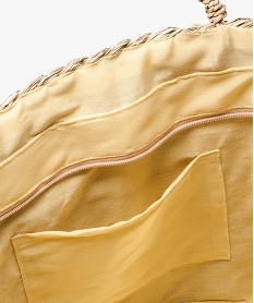 sac cabas pour femme en paille avec franges colorees beige8518601_3