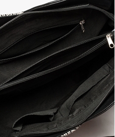 sac a main zippe decoupe arrondie a petite pochette amovible noir8521001_3