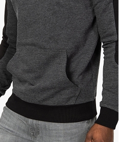 sweat homme bicolore a col cheminee croise gris sweats8528901_2