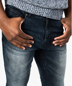 jean homme skinny delave avec plis sur les hanches bleu jeans8530101_2