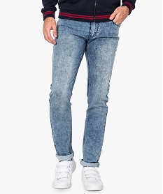 GEMO Jean homme coupe slim Bleu