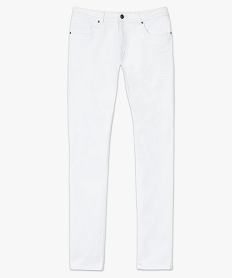 jean homme coupe slim en coton stretch a taille haute blanc8532001_4